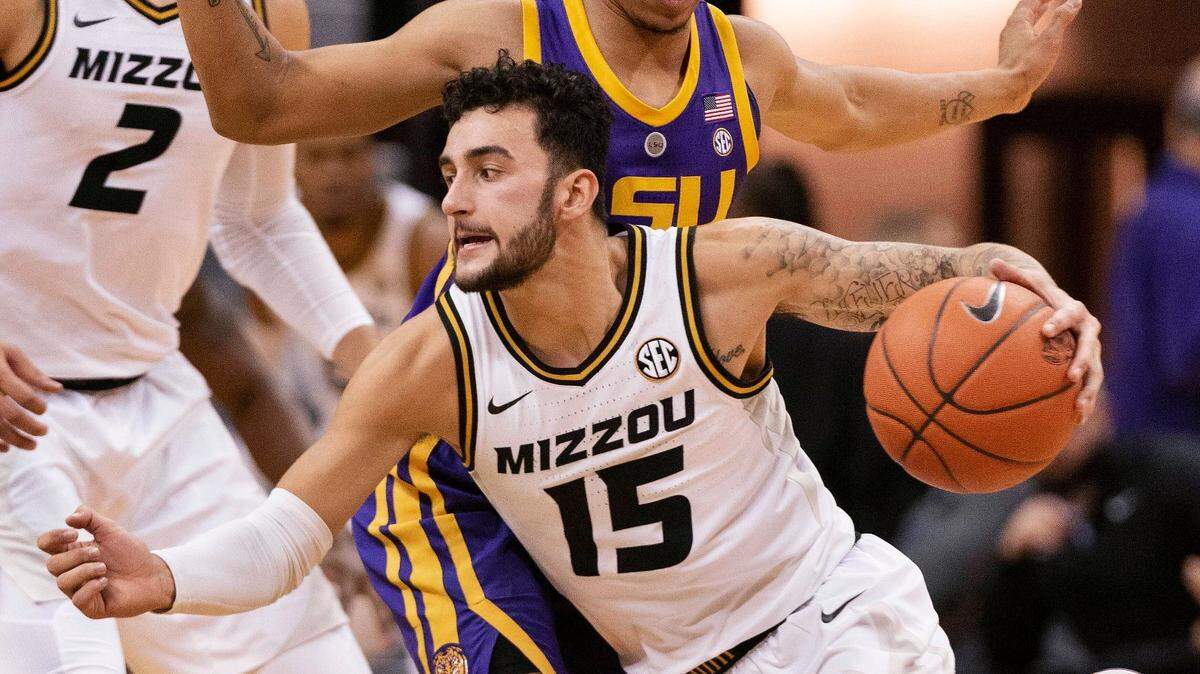 Missouri’s Jordan Geist finished with 25 points in the loss against LSU.