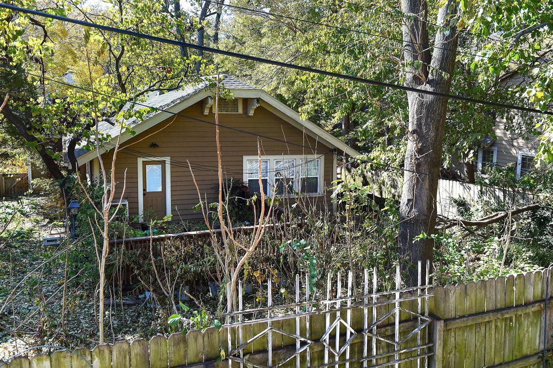 Carol Dille, who believes in a native landscape, did not allow a Star photographer into her backyard but invited her to take pictures from the roof of a neighbor’s garage.