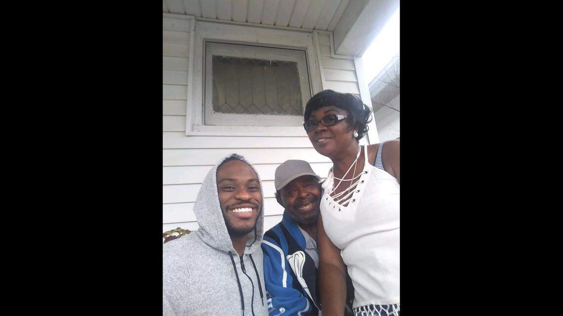 From left to right: Frank Oakley III, Frank “Iron Jaw” Oakley, Cheryl Gardner-Oakley.