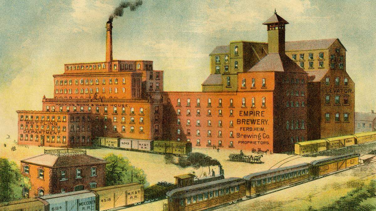 The Heim Brewery in the East Bottoms.