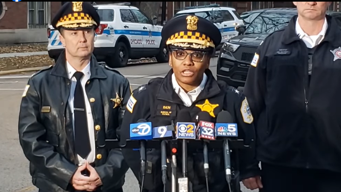 A woman and her father were found dead in an Illinois apartment, according to the Chicago Police Department. The woman’s two-year-old son was also found at the home, alive and unharmed.