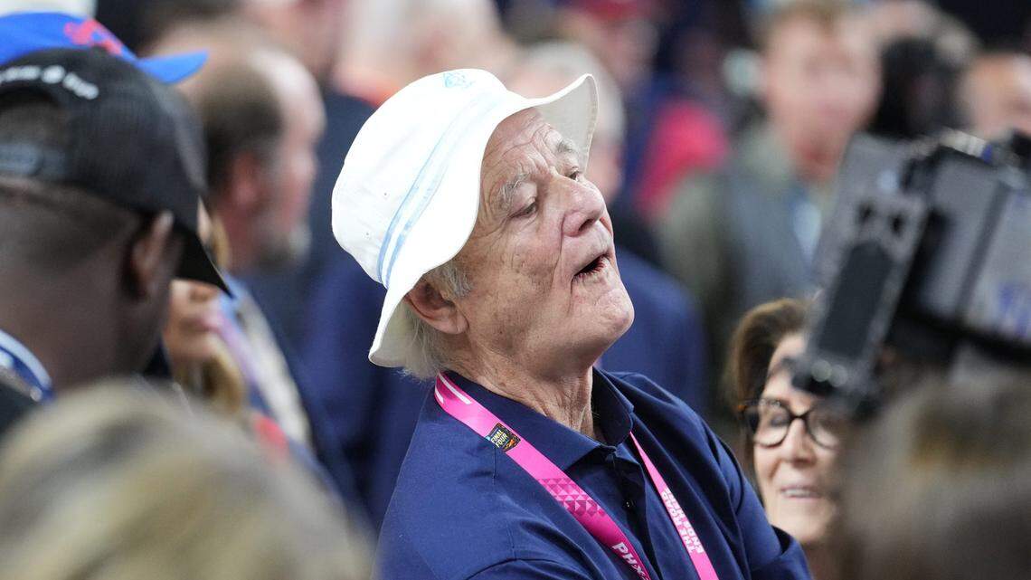Bill Murray attended the Men’s NCAA national championship game at State Farm Stadium in Glendale on April 8, 2024.