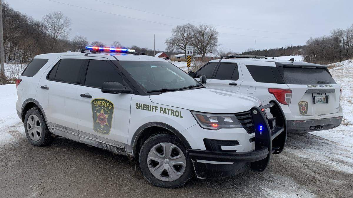 Patrol cars with the Clay County Sheriff’s Office