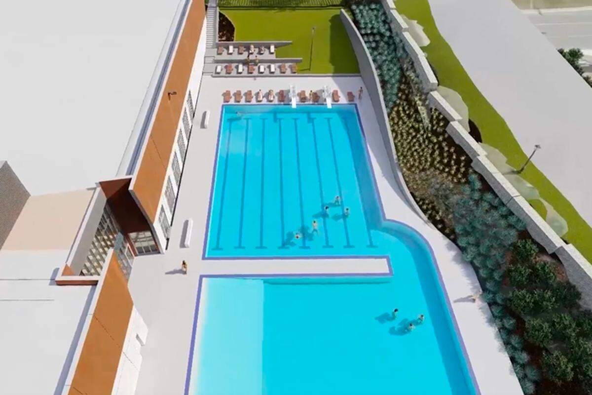 Work is underway on Merriam’s new $36 million community center, to include pools, a lazy river, event spaces and classrooms.