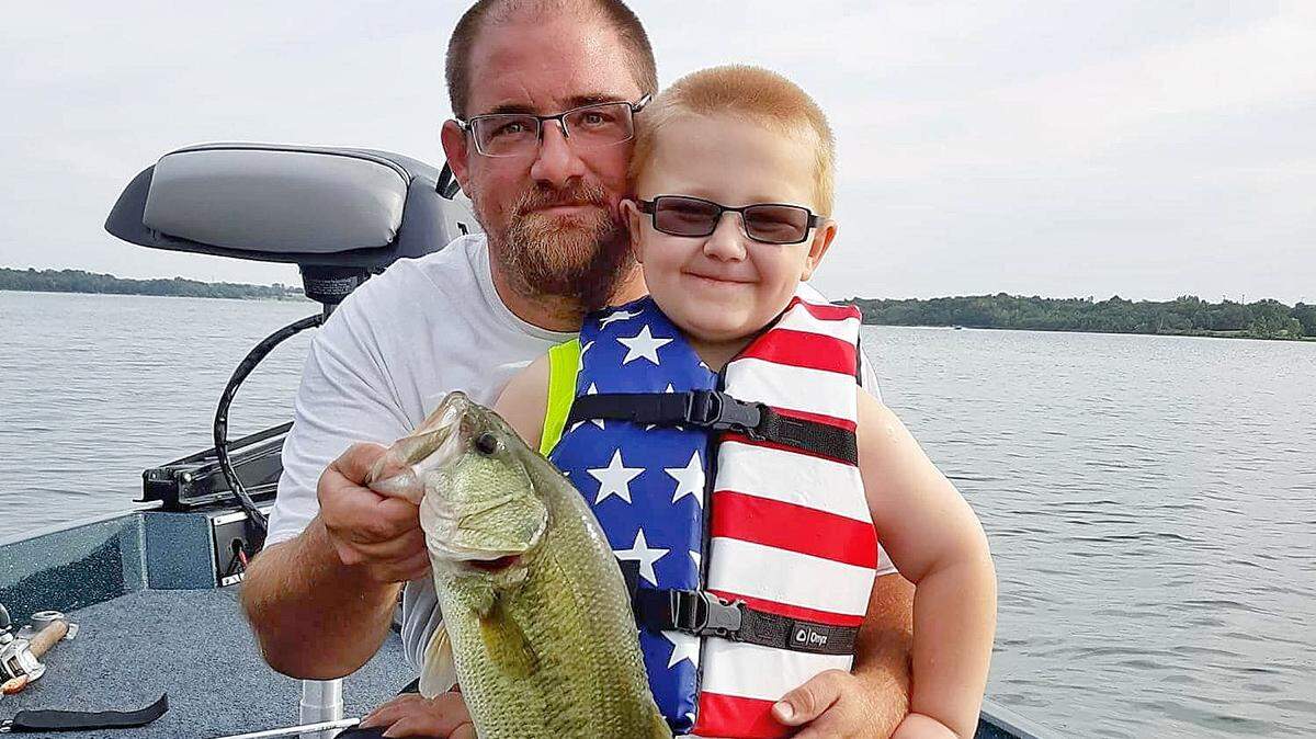 Thomas Wicker and his son Tylan celebrated Tylan’s sixth birthday on Longview Lake, where Tylan caught this largemouth bass all by himself.