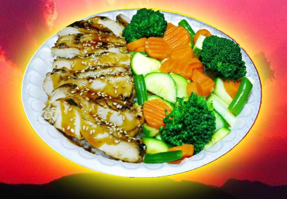 At Maui Express the beef, chicken and shrimp are grilled on an open flame, and vegetables are steamed.