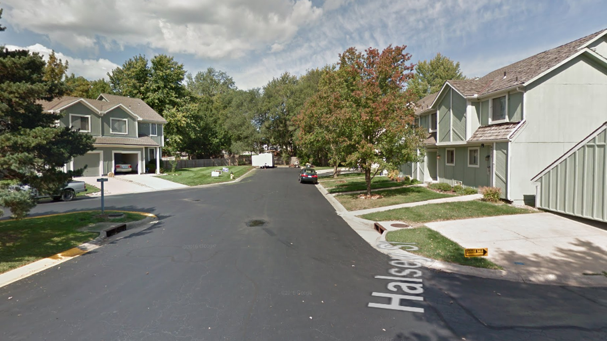 A trash truck driver backing up in a dead-end street struck a 69-year-old woman in the 6500 block of Halsey Street in Shawnee Tuesday. She was being treated in an area hospital. This Google Maps image was captured in October, 2014.