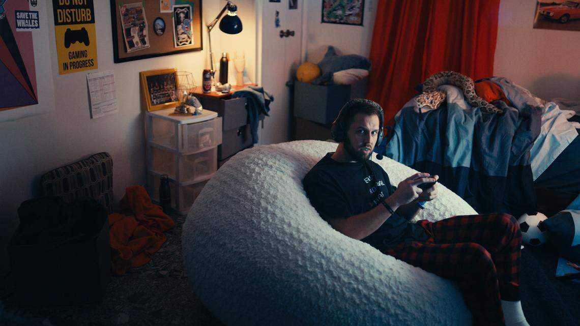 Trey Kennedy creates “Middle School Maddox” from his home in suburban Kansas City.