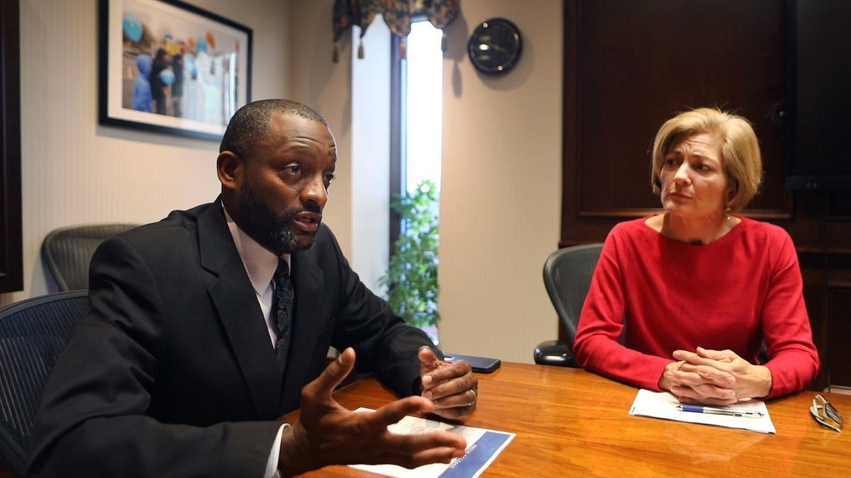 Kansas City Public Schools Superintendent Mark Bedell and school board President Pattie Mansur in November talked about the district’s fraud investigation. It found that from 2013-2016, a group of KCPS employees inflated attendance records.