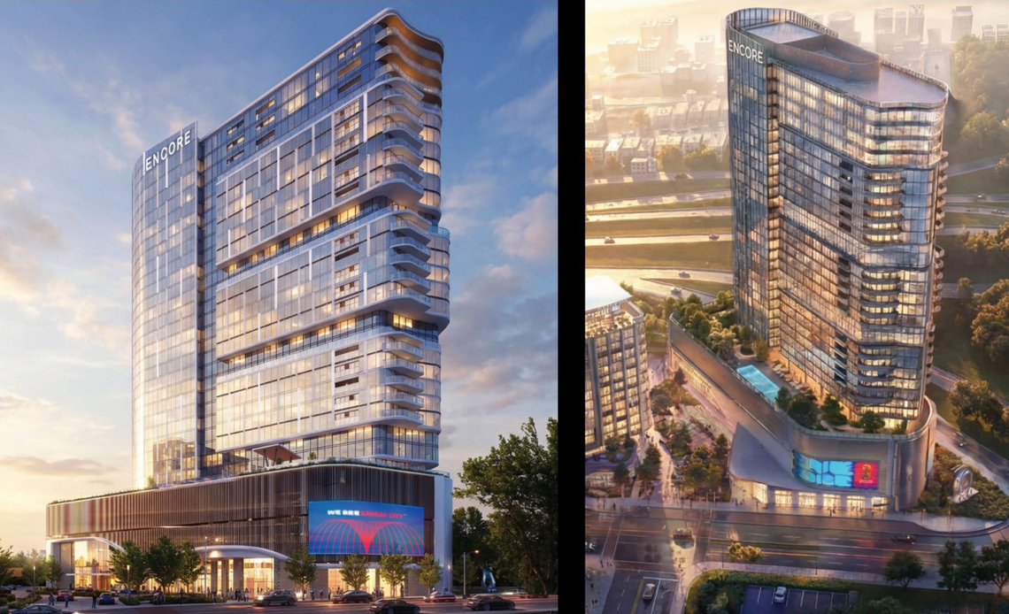 A rendering of a proposed new high-rise apartment building in Kansas City’s Crossroads off 16th Street and Broadway Boulevard.