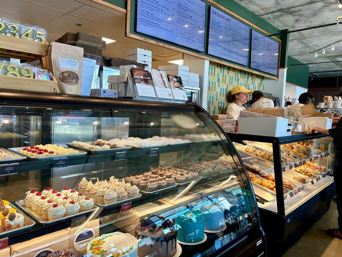 Customers can order cookies, cake, breakfast pastries and more at McLain’s.