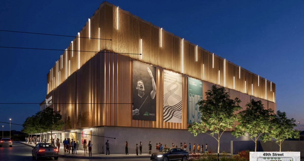 A rendering of the Kansas City Symphony’s planned new venue near the Country Club Plaza with 4,600 seats.