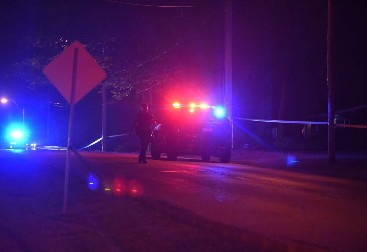 Kansas City police were investigating a quadruple shooting that left two people dead on Monday night in the 7300 block of Manchester Avenue.