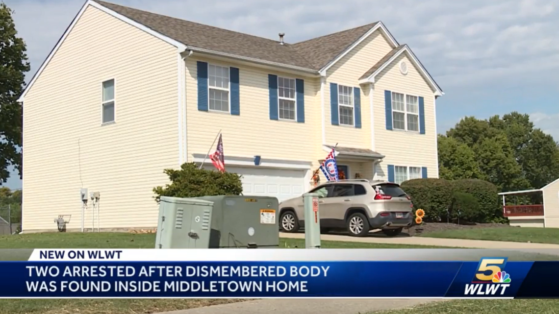 Authorities say a man was found dead and dismembered in this Middletown, Ohio, home.