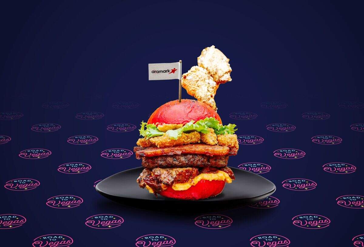 The Red Zone Burger appears to be a meal unto itself.