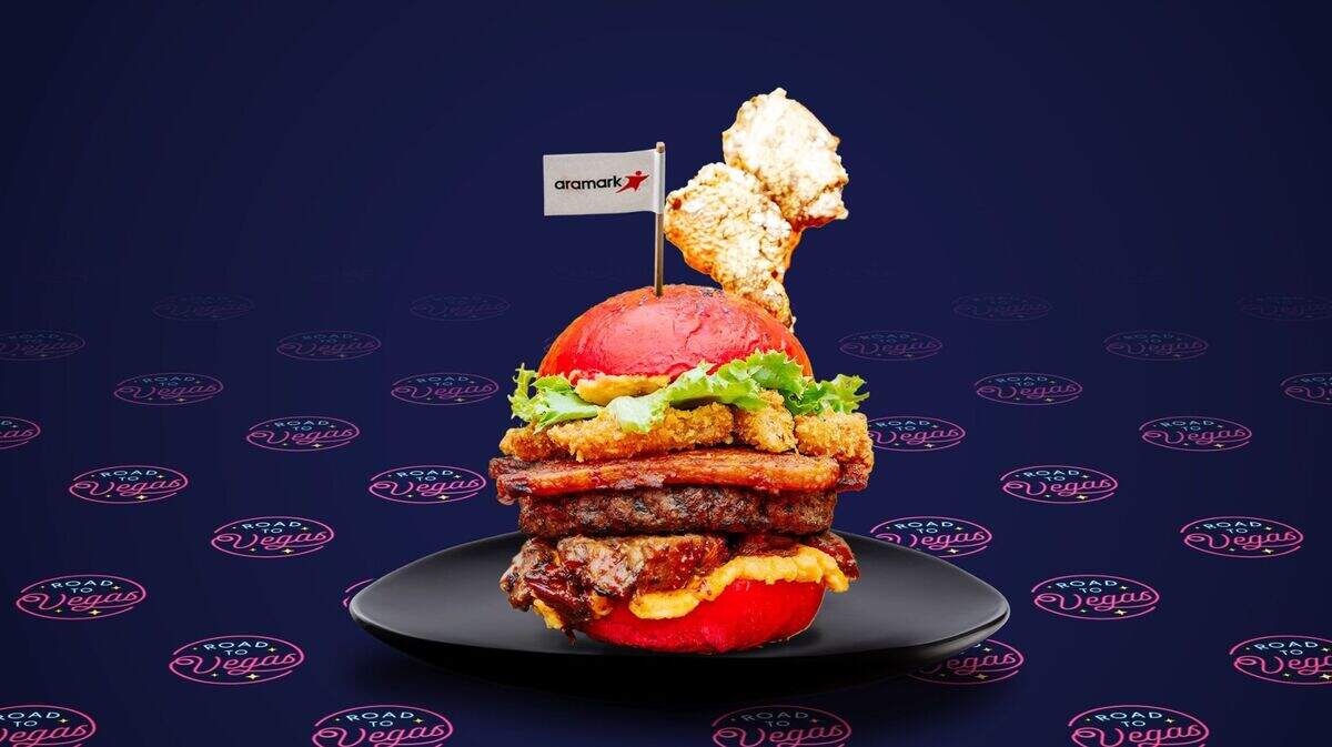 The Red Zone Burger appears to be a meal unto itself.