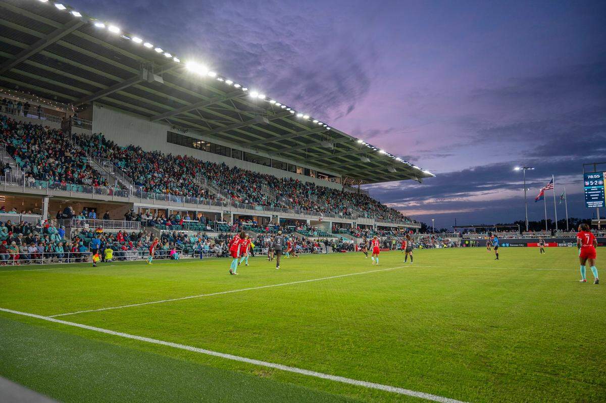 National Women’s Soccer League matches are played at a spectacular venue in Kansas City thanks to the KC Current’s CPKC Stadium, which opened in 2024.