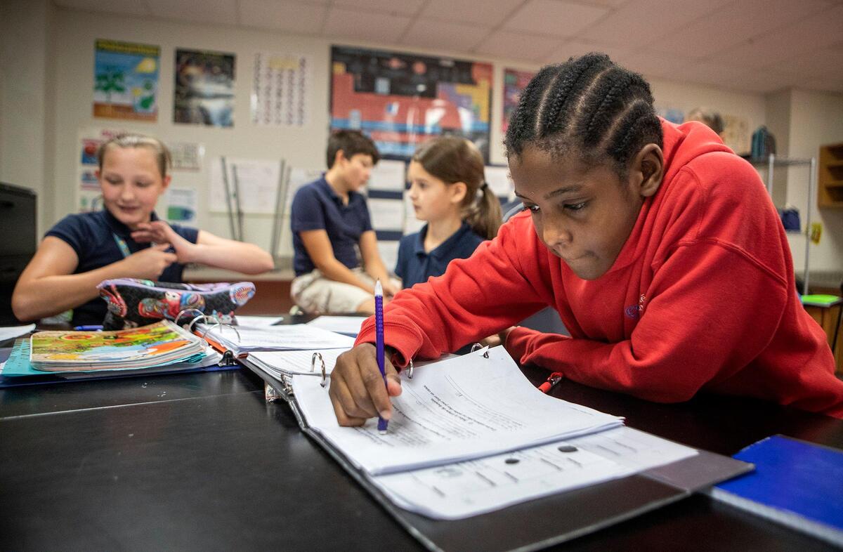  Academie Lafayette will open an International Baccalaureate high school at its Armour Boulevard campus next fall so sixth grade students like Jeron Lewis can easily transition from the  middle school after eighth grade.