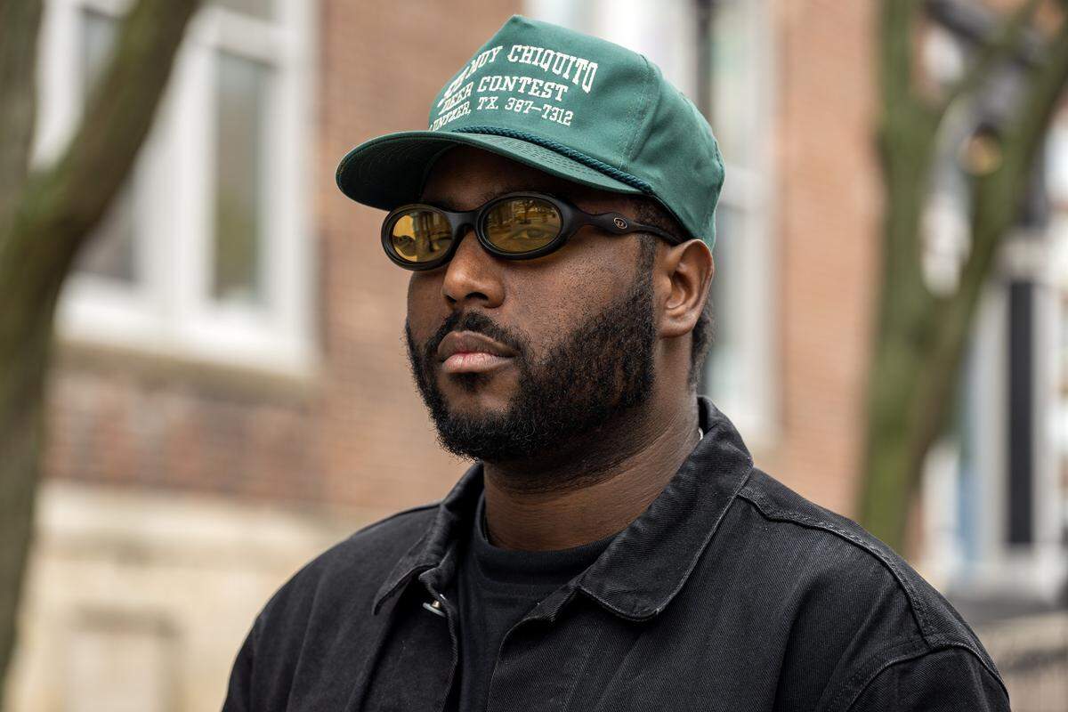Casio McCombs stands for a portrait near the River Market on Wednesday, April 1, 2026, in Kansas City. McCombs is the creator of Sundown HiFi, a planned lounge at Current Landing that was canceled following backlash over its name.