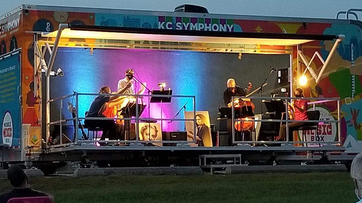 The Kansas City Symphony’s Mobile Music Box brings music to people all around the Kansas City metro area.