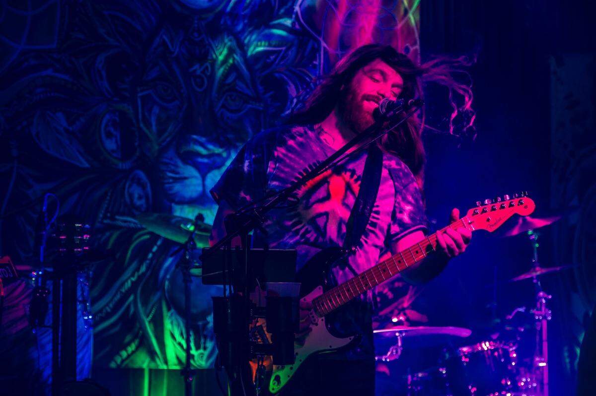Nick Marshall, 32, has made a living playing music in bars and other venus around Kansas City. But after they shut down due to the coronavirus, he is without a paycheck.