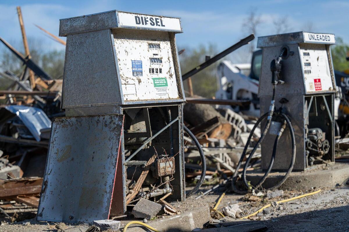 Craig Bott said he still pumped the gas for customers at his station.