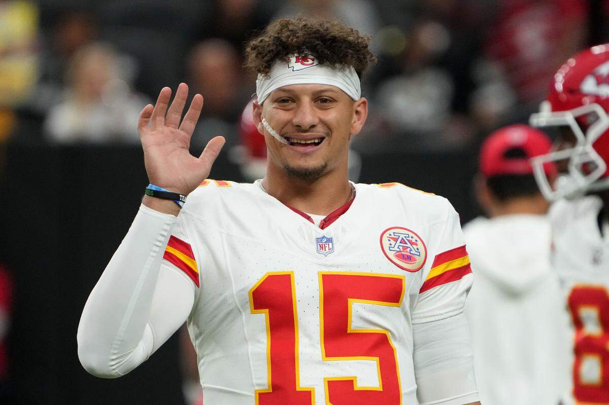 Chiefs quarterback Patrick Mahomes became the fastest player in NFL history to 30,000 yards, doing so in his 103rd game as a pro during Kansas City’s Sunday, Oct. 27, 2024 NFL Week 8 showdown against the Las Vegas Raiders at Allegiant Stadium in Paradise, Nevada.