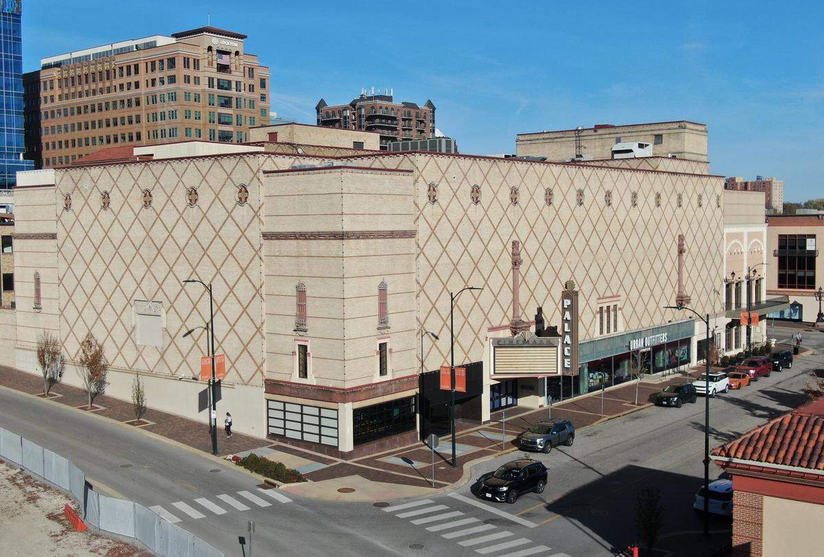 Seville East, the site of former Cinemark on the Plaza movie theater and Brio Italian Grille could be ripe for improvements including a much taller structure. The area was seen on Wednesday, Nov. 12, 2025. 