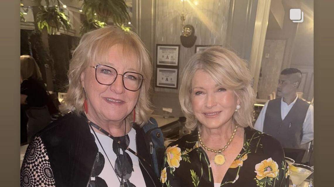 Donna Kelce’s fans are loving this photo of her with Martha Stewart in Las Vegas this week as the two women help QVC launch a new campaign aimed at women 50 and older.