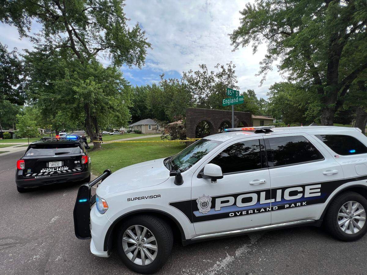 Overland Park officers were on the scene of what police say was a murder-suicide Thursday in the 8400 block of England Street.