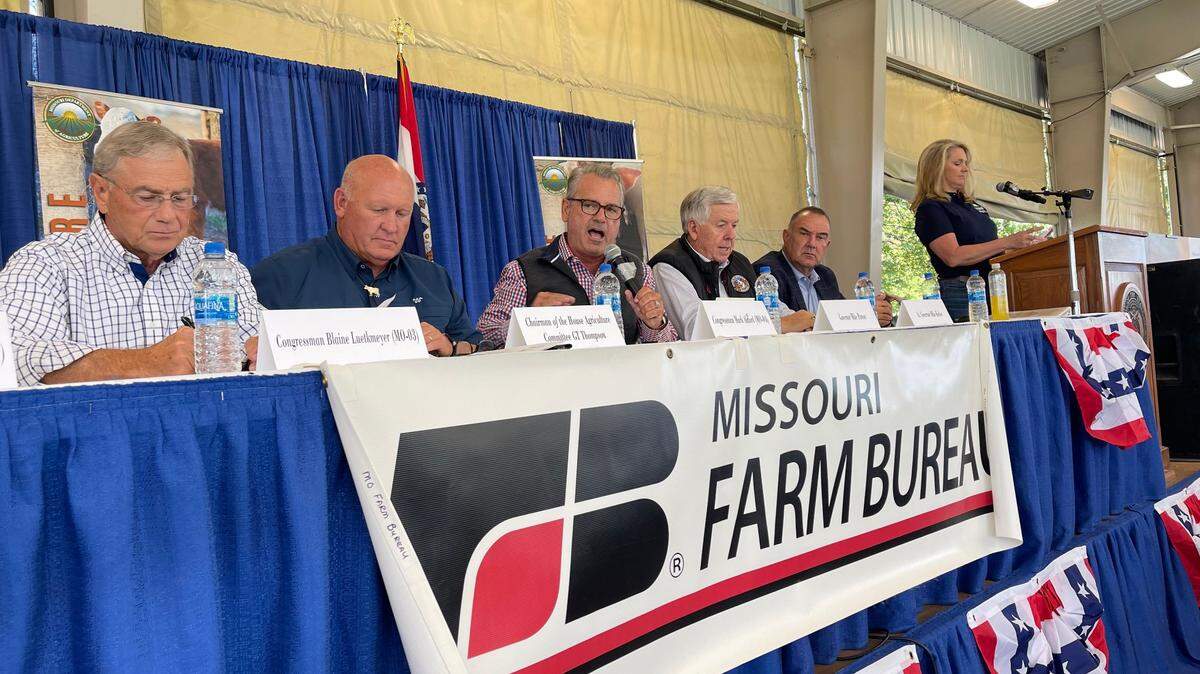 Lawmakers attended a listening session over the federal farm bill at the Missouri State Fair in Sedalia on Monday.