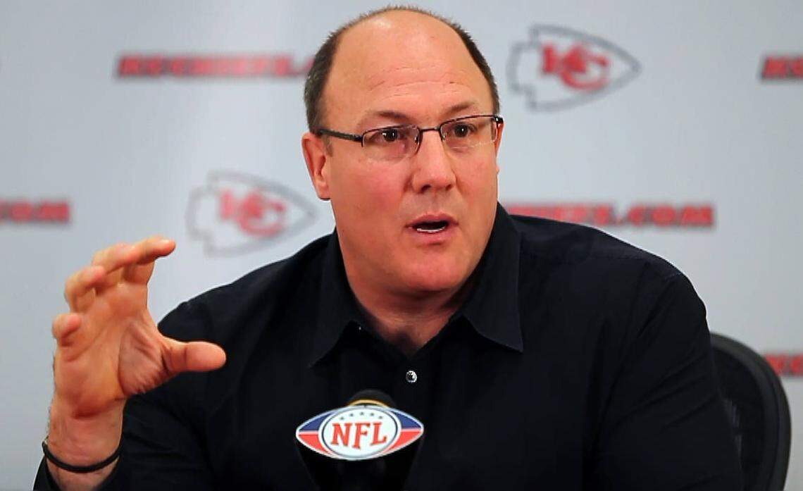 Scott Pioli is pictured in a file photo from his time as general manager of the Kansas City Chiefs.