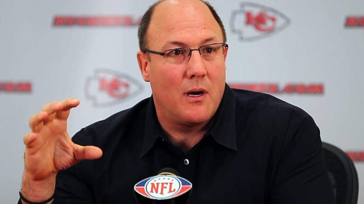 Kansas City Chiefs general manager Scott Pioli spoke during a press conference Friday morning at Arrowhead about the NFL Draft in 2011.