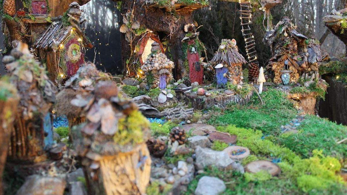 The number of homes in the gnome and fairy villages at the Luminary Walk has grown to between 35 and 40 this year.