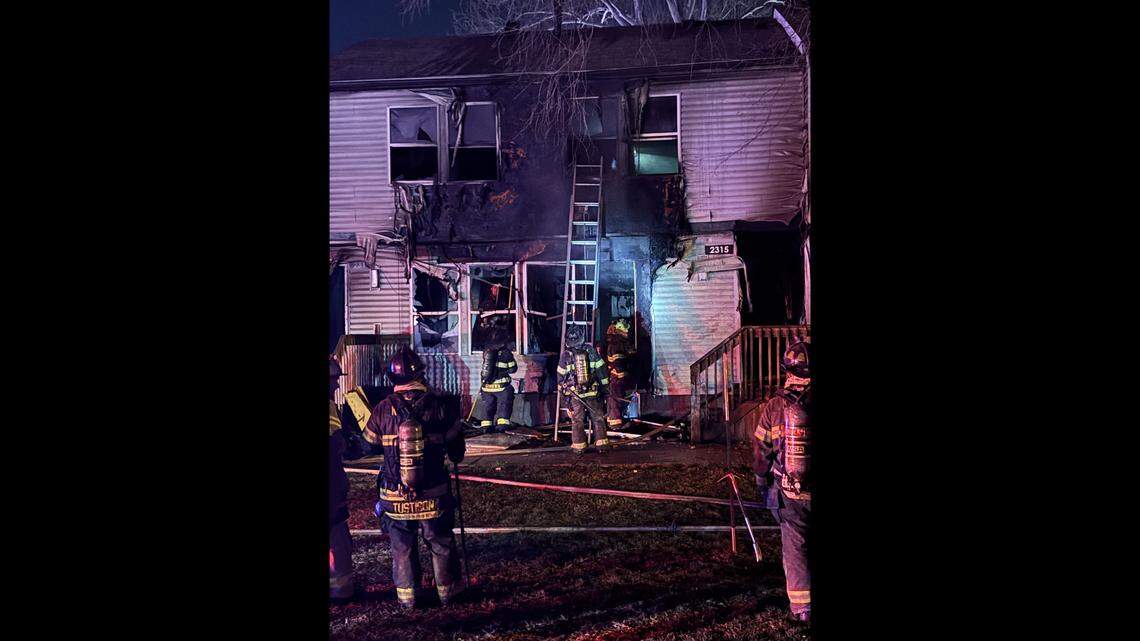 Firefighters responded to a fire shortly after 10 p.m. Wednesday at the Olive Park Village apartments in the 800 block of Park Avenue, said Battalion Chief Riley Nolan with the Kansas City Fire Department. Fire crews rescued three people from a basement apartment, one of whom was taken to the hospital for treatment of smoke inhalation.