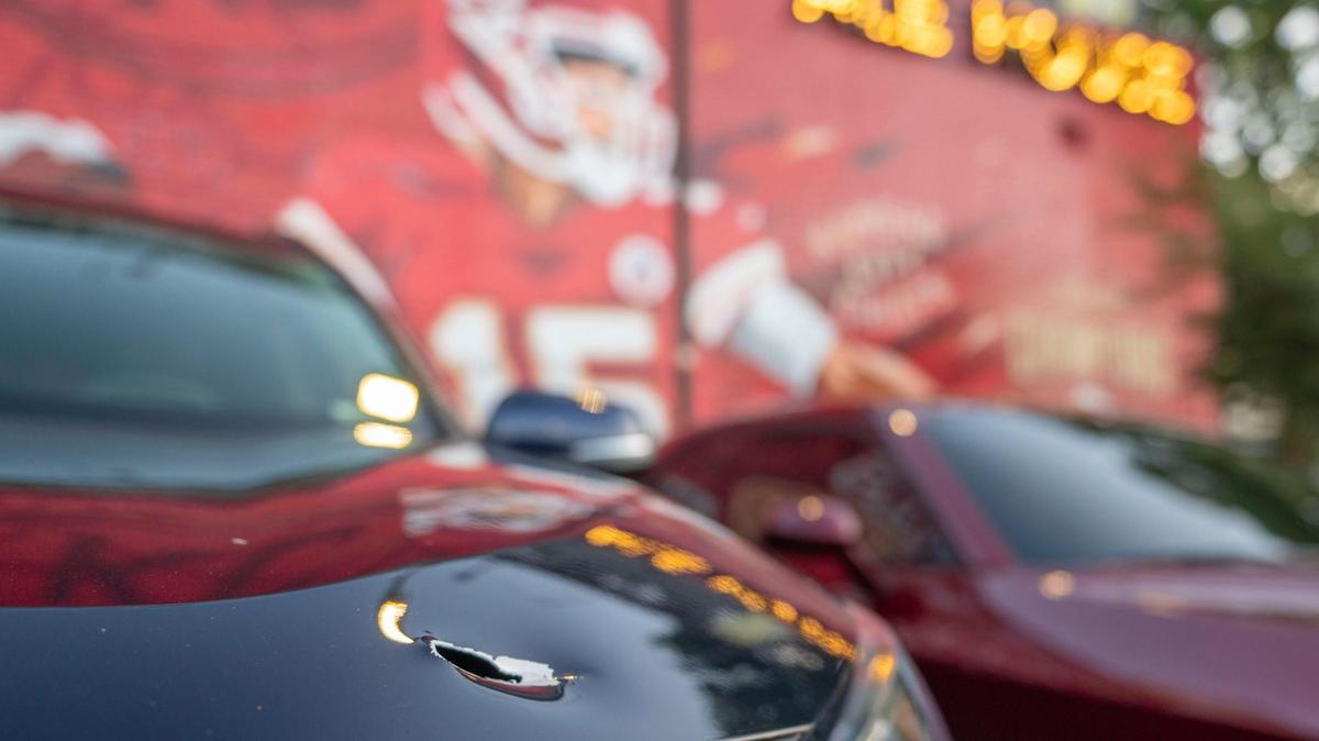 A bullet from an overnight shooting damaged a vehicle parked outside the Westport Ale House Monday.