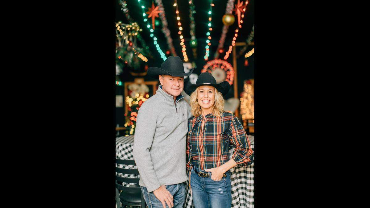 Siblings Siblings Christine and Matt Faulkner co-own Jolly, a Country Christmas Pop Up Bar, with their father, Bob Faulkner.