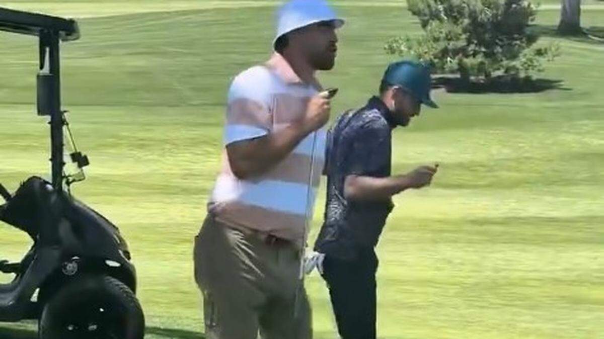 Chiefs tight end Travis Kelce did a dance with Justin Timberlake.