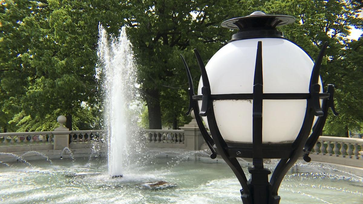 Built in 1899, the fountain designed by George Kessler and John Van Brunt at Ninth Street and The Paseo is the oldest fountain in Kansas City.