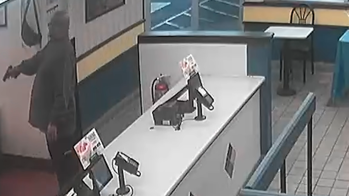 A customer upset over a refund dispute at Church’s Chicken threatened to shoot a worker in the head, police say.