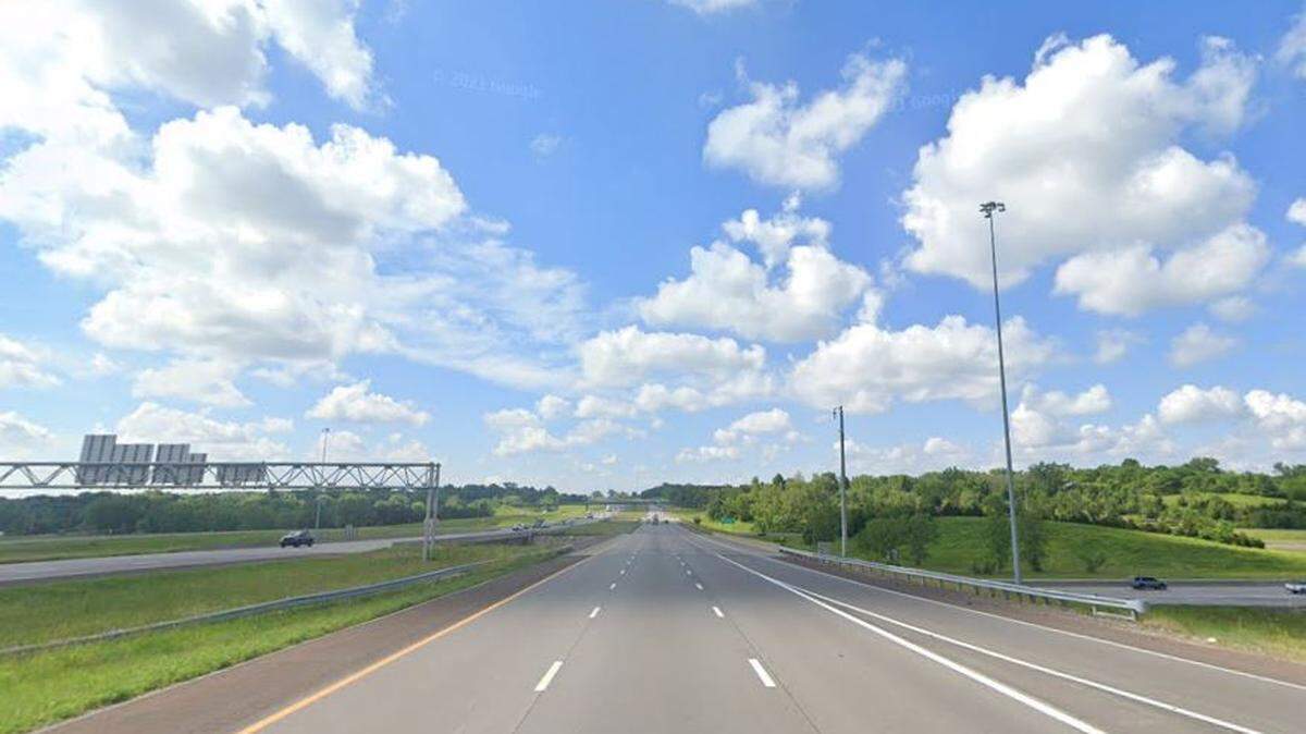 Kansas Highway Patrol said Lopez Cartagen was driving “too fast” on the curve of the southbound Interstate 435 ramp headed to eastbound Interstate 70 on Sunday, June 12, 2022, when he lost control of the car, causing it to flip.  Four children were also injured in the crash. A Google Maps street view image from June 2021 shows the general area.