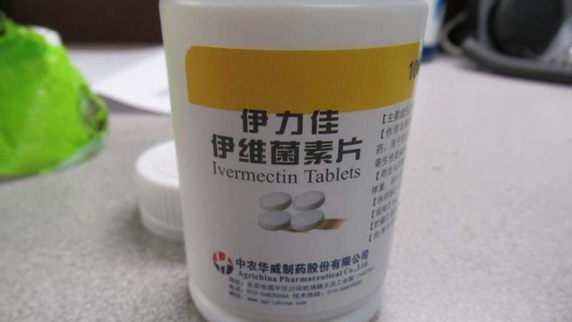 This bottle of Ivermectin tablets from China was seized at Chicago O’Hare’s International Mail Facility.