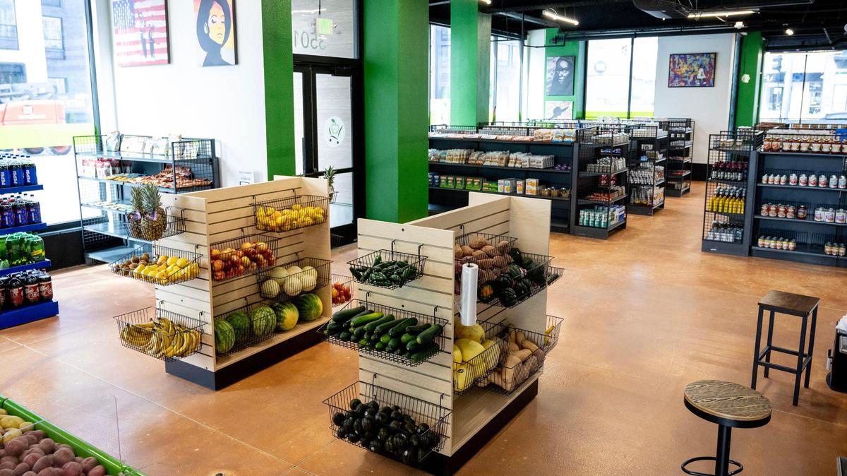 Community Groceries offered fresh produce, dairy products, non-perishable items and a meat counter at its 3501 Troost Ave. location.