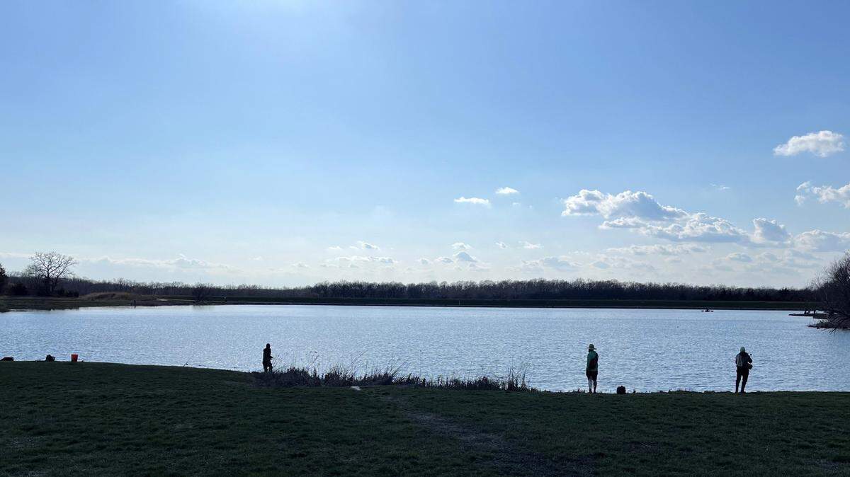 Fishing at Kill Creek Park.