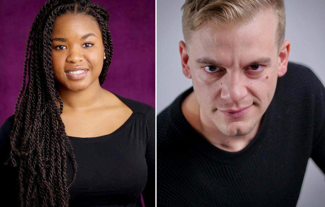 Bri Woods and Sam Cordes star in the Kansas City Repertory Theatre’s season premiere, “Mary’s Wedding.”