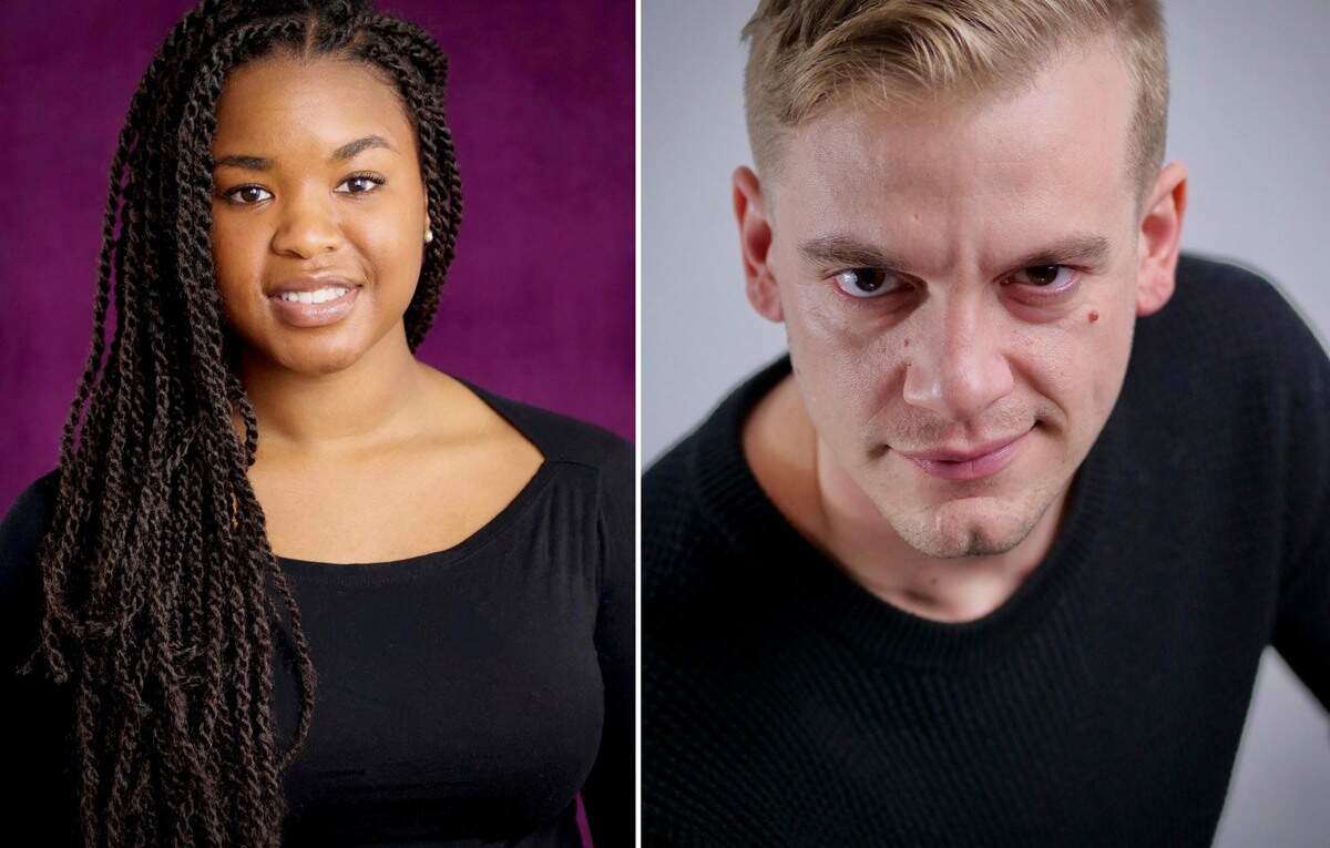 Bri Woods and Sam Cordes star in the Kansas City Repertory Theatre’s season premiere, “Mary’s Wedding.”