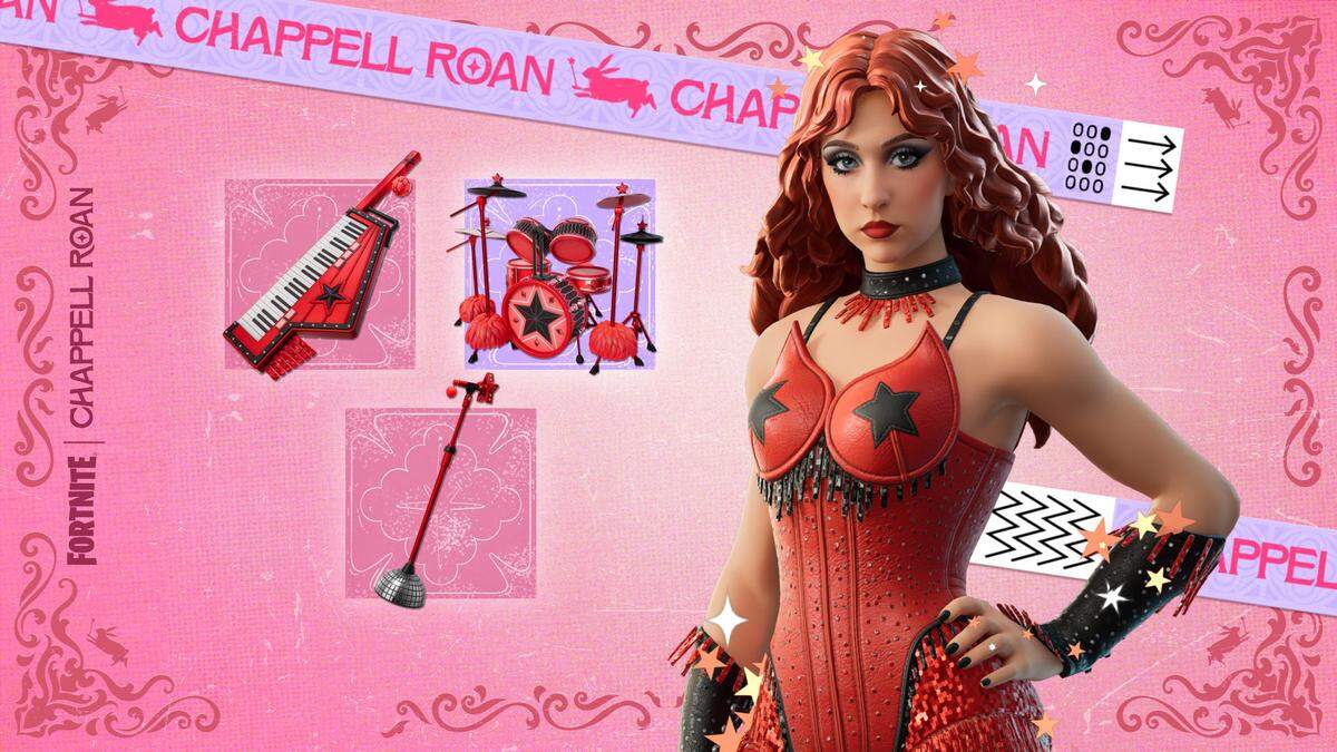 Fortnite users who purchase the game’s music pass for season 13 of Fortnite Festival can earn a red costume for Chappell Roan, based on her “My Kink Is Karma” theme worn at concerts.