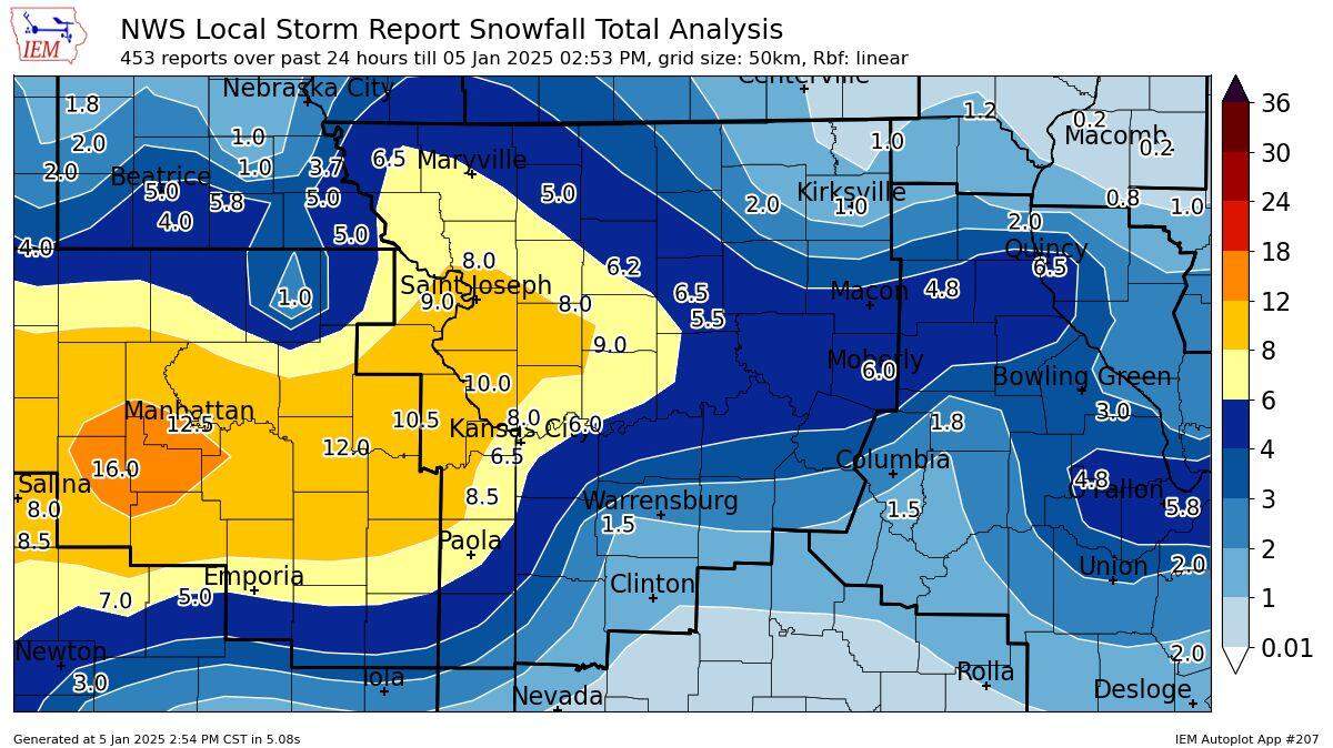 A major winter storm that produced blizzard conditions has dumped more than six inches of snow across most of the Kansas City metro area, according to snow reporters submitted to the National Weather Service. Some areas have seen up to 8 inches, and maybe more.