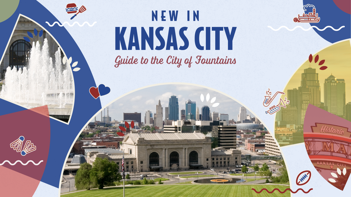 An illustration highlighting the beauty of Kansas City as part of our Guide to the City of Fountains newsletter.