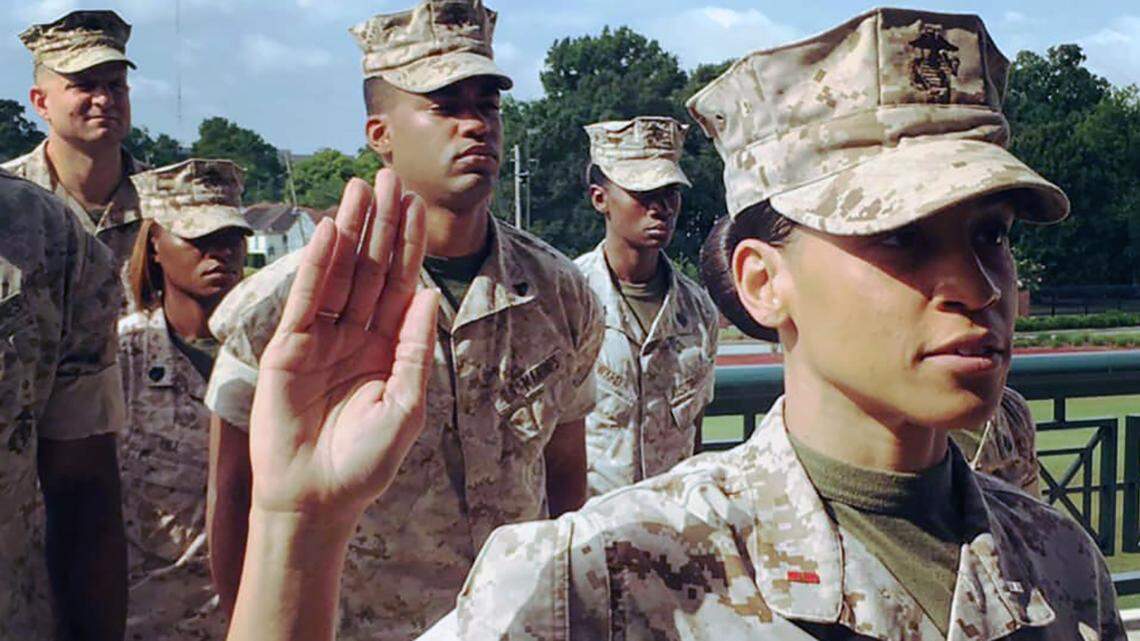 Megan Marshall, the first African American member of the Lee’s Summit Board of Education, served in the Marine Corps for 20 years.